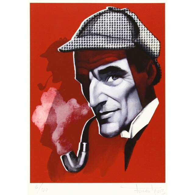 Ilustración sherlock holmes