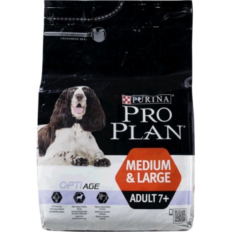 Purina Pro Plan Ração para Cão Adulto Médio e Grande 7+ anos com OptiAge Rica em Frango embalagem 3 kg
