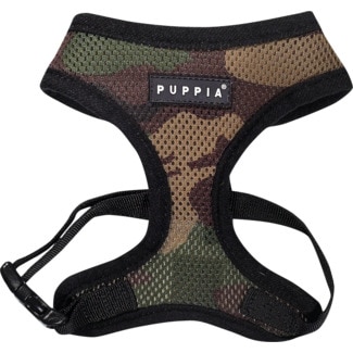 Puppia Peitoral Soft Camuflado Tamanho S embalagem 1 unidade