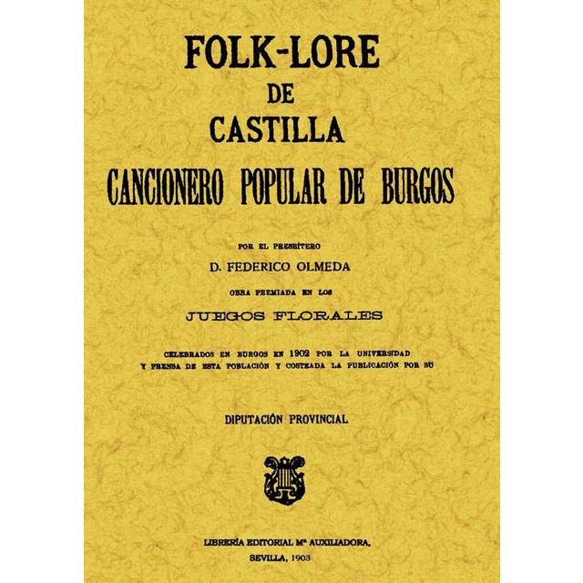 Cancionero popular de burgos (Tapa blanda)