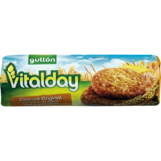 Gullón Bolachas Crocantes Original Vitalday com Flocos Aveia embalagem 265 g