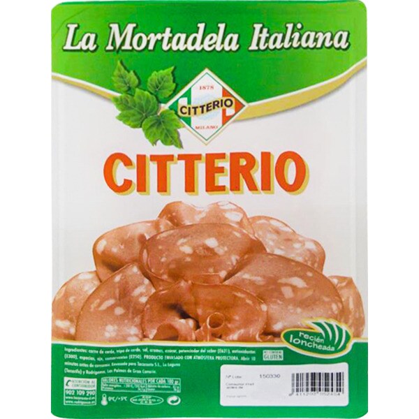 mortadela italiana en lonchas sobre 100 g · CITTERIO · Supermercado