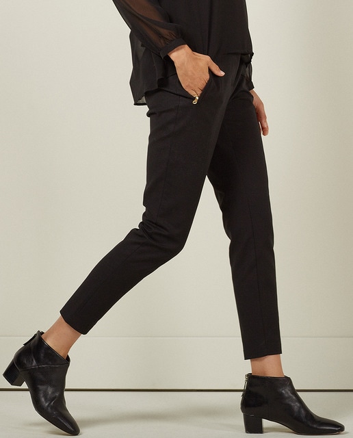 Pantalón De Mujer Sfera Negro Con Cremallera · Sfera · Moda · El Corte ...