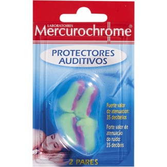 Mercurochrome Protetores Auditivos 2 Pares embalagem 4 unidades