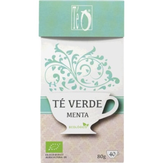 Té O Chá Verde Menta Biológico embalagem 80 g