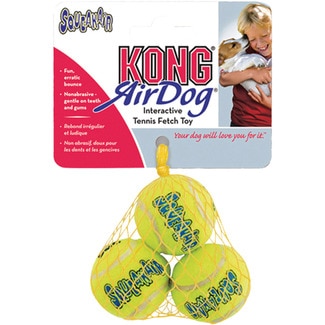 KONG Air Dog kleiner Hundeball Tasche 3 Einheiten