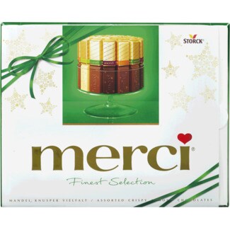 Merci Chocolate Crispy embalagem 250 g