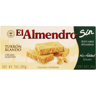 El Almendro Torrão de Creme de Amêndoa sem Açúcar embalagem 200 g