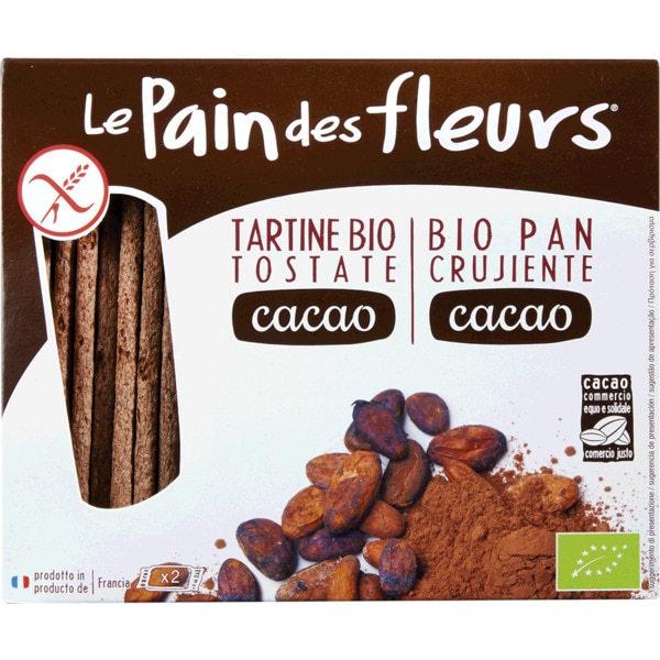 Tostas com Cacau Biológico embalagem 160 g
