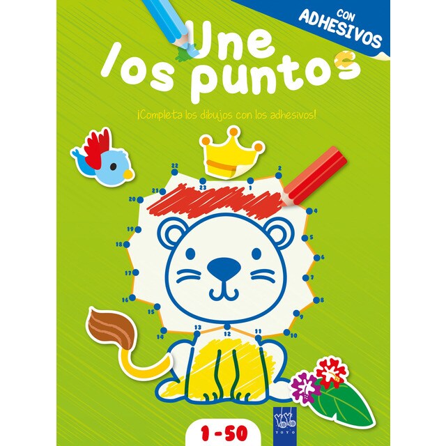 Une los puntos con adhesivos. Verde.pdf