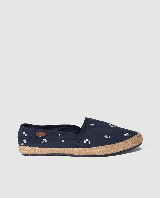 Alpargatas de hombre de Pepe Jeans azules con estampado