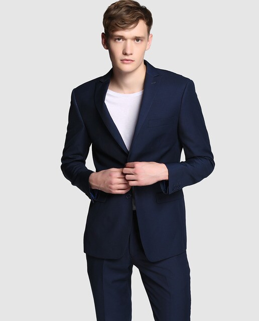 trajes de chaqueta hombre azul