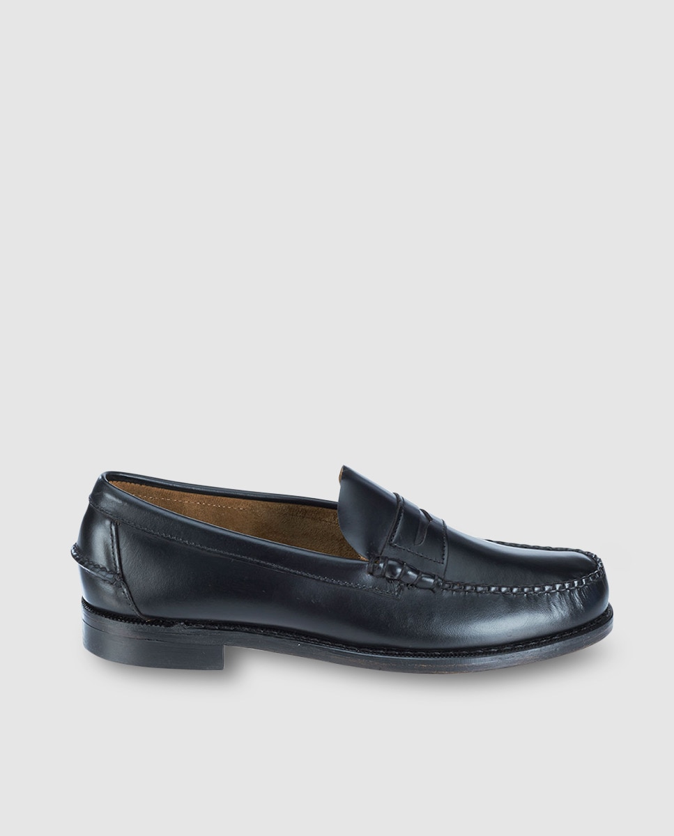 Sebago - Mocasines de hombre de Sebago de piel en color negro.