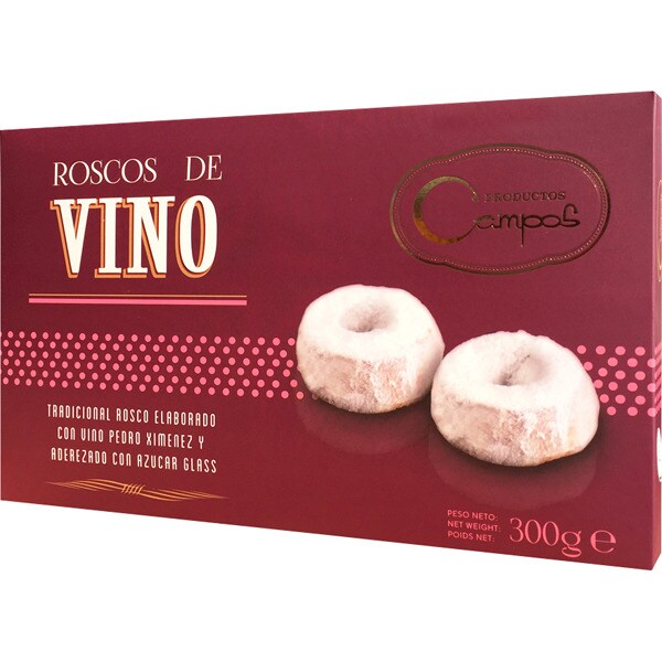 CAMPOS roscos de vino al Pedro Ximénez estuche 300 g