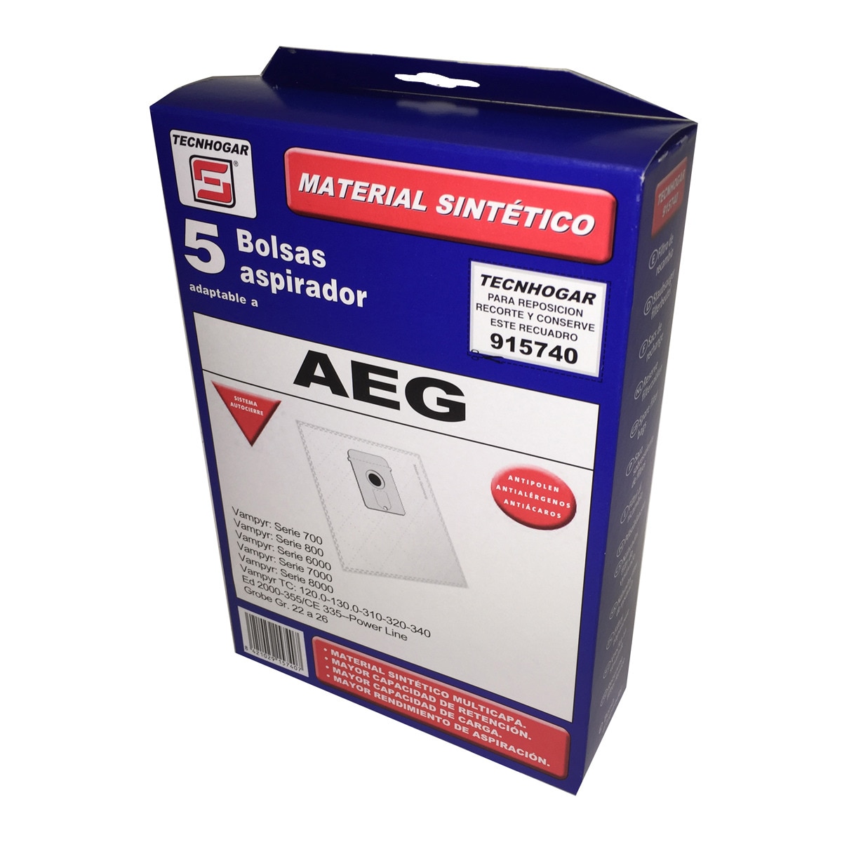 Pack De Bolsa Para Aspirador Y Filtro GR12 Vampyr 500, 600, 6006 Para