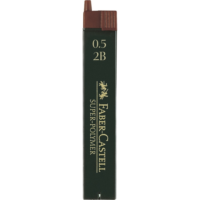 Blíster 1 Tubo de Minas SUPER-POLYMER Faber-Castell 0,5 mm 2B