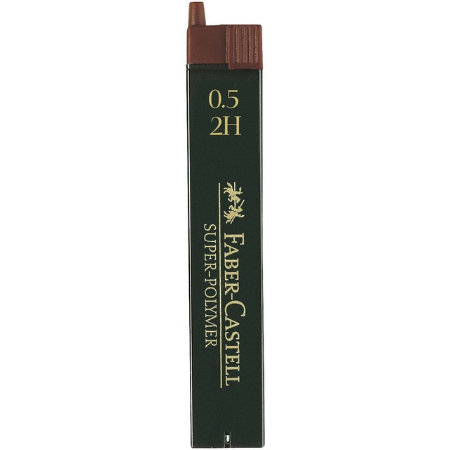 Blíster 1 Tubo de Minas SUPER-POLYMER Faber-Castell 0,5 2H.