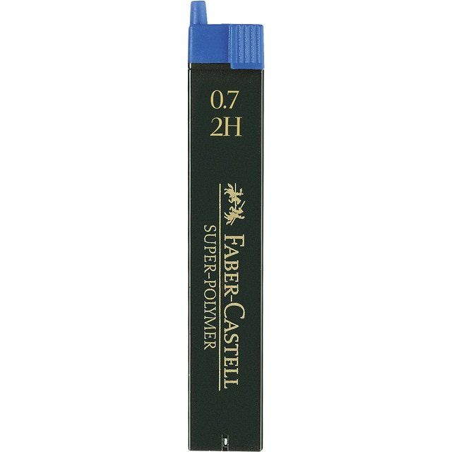 Blíster 1 Tubo de Minas SUPER-POLYMER Faber-Castell 0,7 mm 2H.