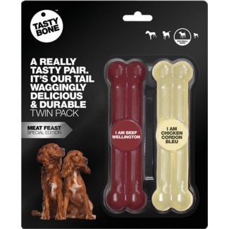 Tasty Bone Ossos para Cão Pequeno Wellington e Chicken Cordon Bleu embalagem 2 unidades