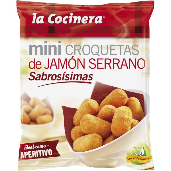 mini croquetas de jamón serrano bolsa 300 g · LA COCINERA