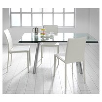 Mesa de comedor extensible en cromo y cristal Boston · Hogar · El ... Mesa de comedor extensible en cromo y cristal Boston · Hogar · El ...