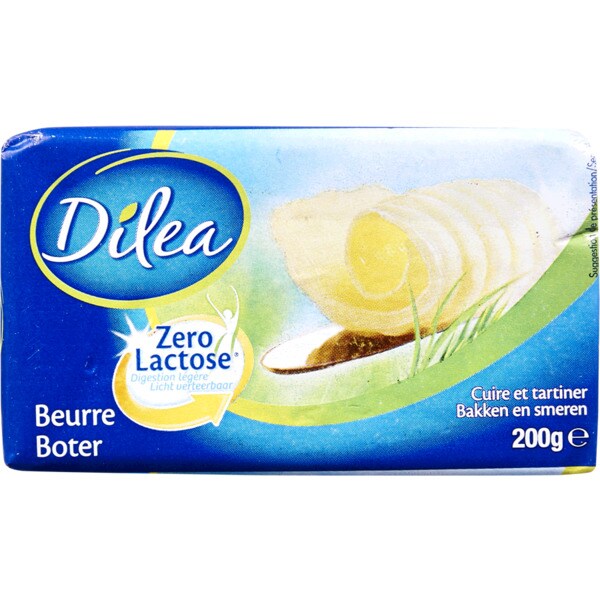 Manteiga Zero Lactose embalagem 200 g
