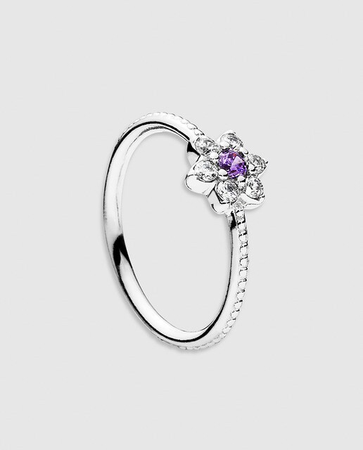 anillo pandora con amatista anillo pandora con amatista