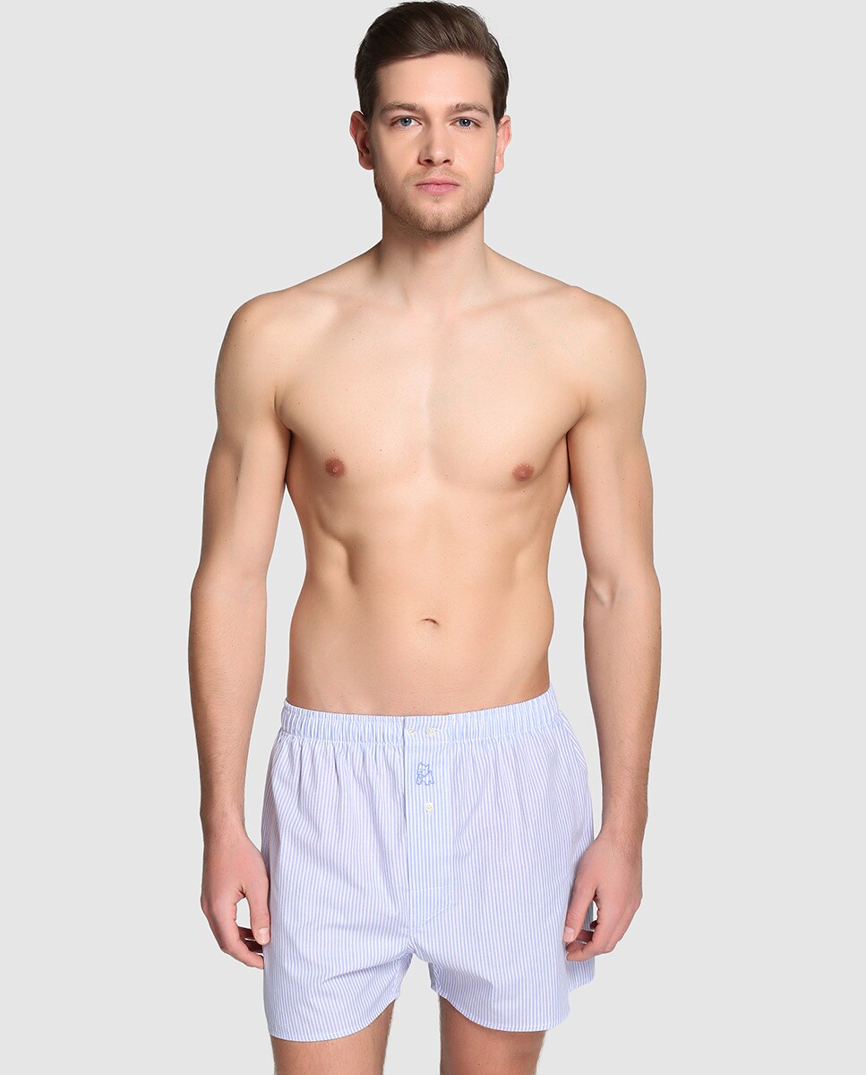 Pack de dois boxers azuis Azul-3