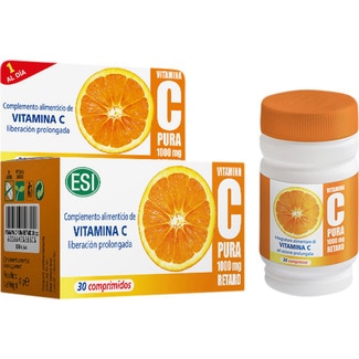 ESI vitamina C pura Retard de liberación prolongada 1000mg caja 30 comprimidos