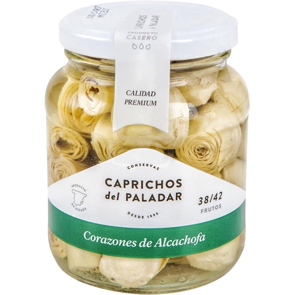 corazones de alcachofas 38-42 frutos tarro 350 g