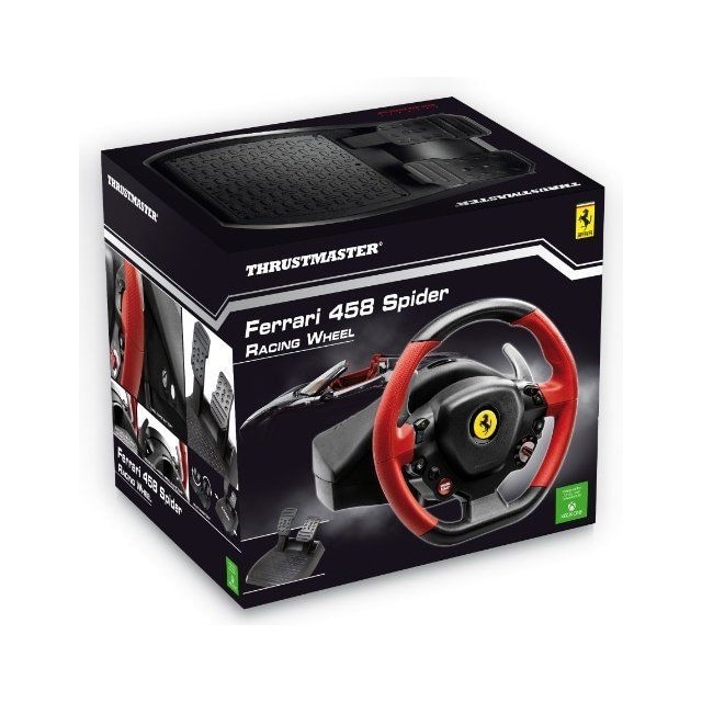 Volante de carreras Ferrari 458 Spider Thrustmaster para Xbox One.