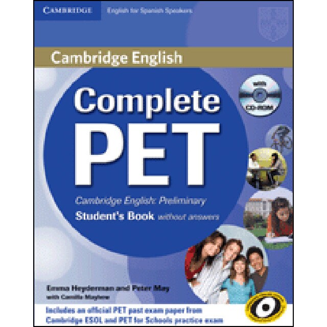 Complete pet for spanish speakers student's book without answers with cd-rom (Tapa blanda)