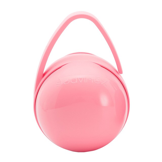 Suavinex Portachupete rosa funda para chupetes