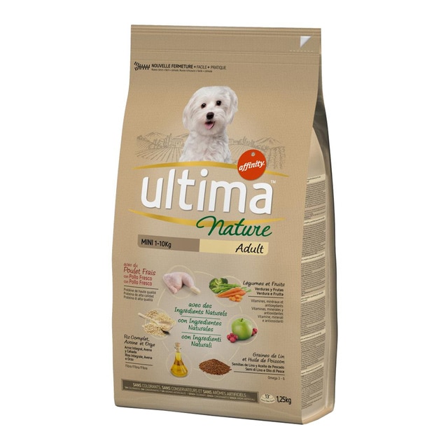 Ultima Nature - Pienso Para Perros Mini Pollo 1,25 Kg