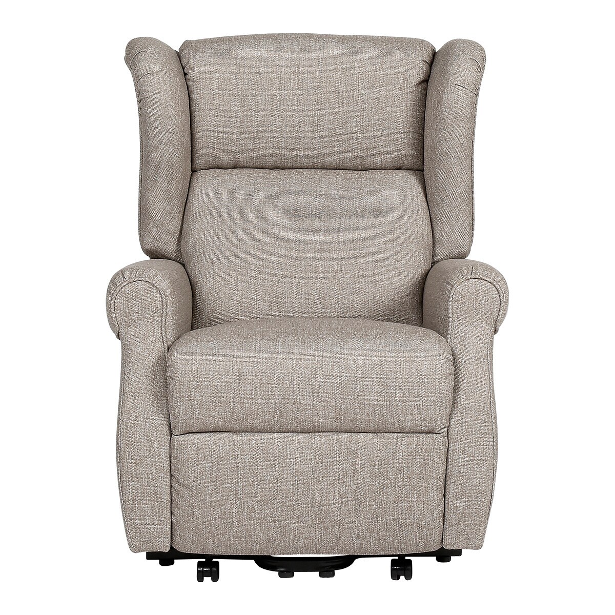Cadeirão de Orelhas Estofado com Relax Elétrico e Power Lift Meira Bege-2