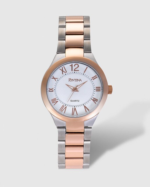 Reloj de mujer Pontina bicolor