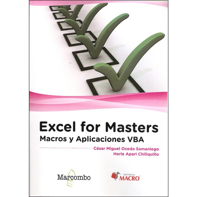 Excel for masters. Macros y aplicaciones vba (Tapa blanda)