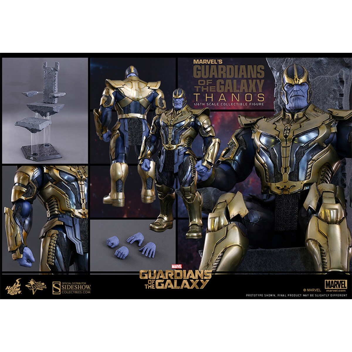 Imagem 0 de  Figura Guardiões da Galáxia Marvel Thanos 1/6