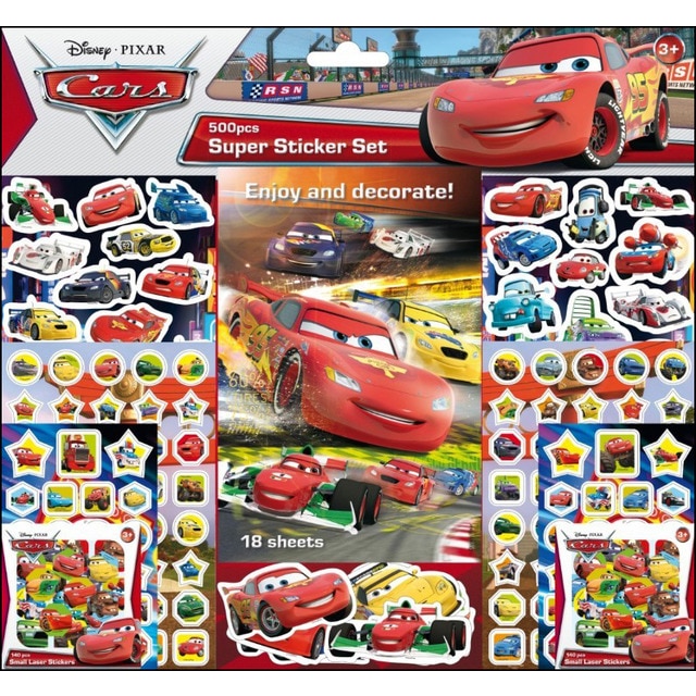 Cars super stickers set 500 pegatinas (Tapa blanda)