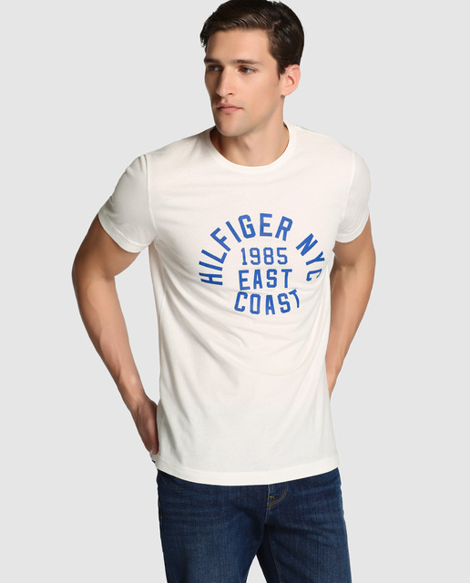 tommy hilfiger white short sleeve shirt