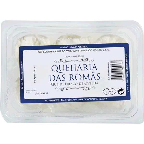 Queijo Fresco de Ovelha Pack 6 embalagem 420 g
