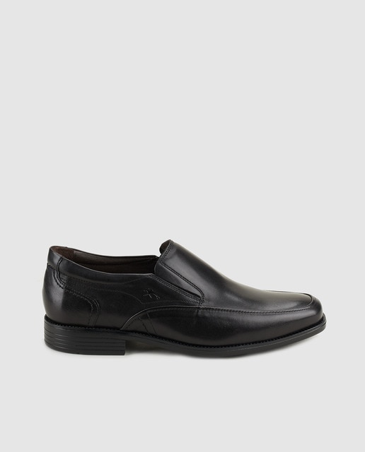 Fluchos - Mocasines de hombre Fluchos de piel en negro.