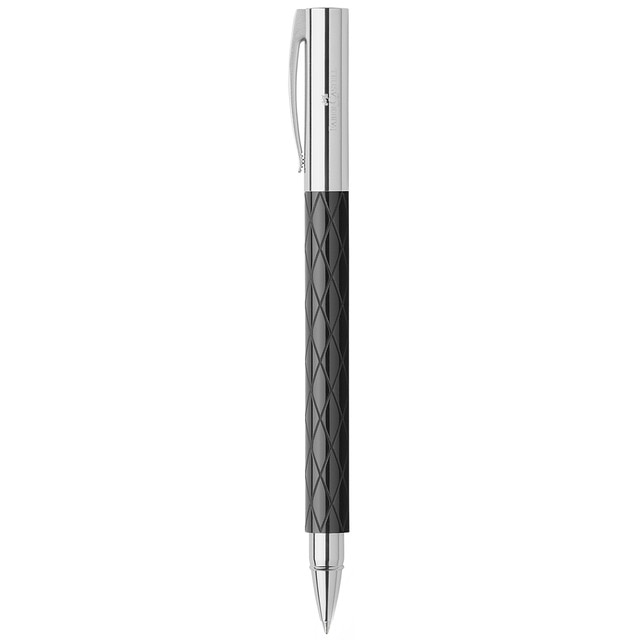 Roller Ambition Rhombus Faber-Castell Negro y Acero.