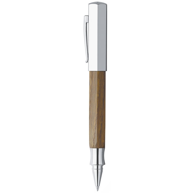 Roller Ondoro Madera Faber-Castell Madera y Cromo.