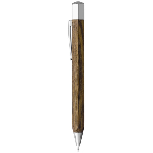Portaminas Ondoro Madera Faber-Castell Madera y Cromo.
