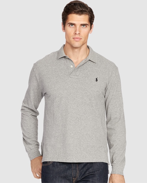 mens grey ralph lauren polo shirt