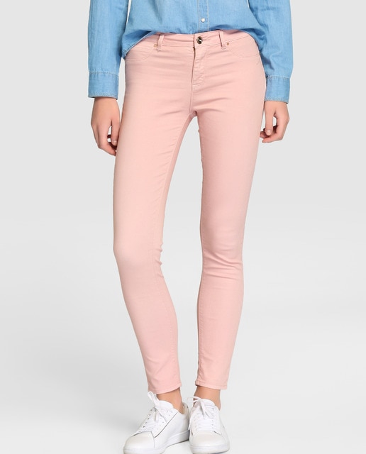 pale pink jeggings