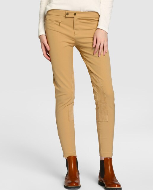 camel skinny trousers womens