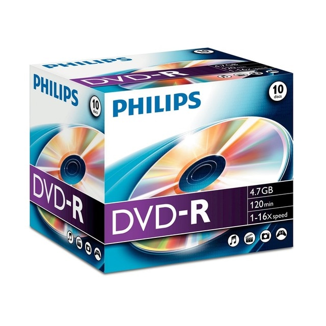 Imagem 0 de Jewel case DVD-R 4,7GB 16X (1 unidade)