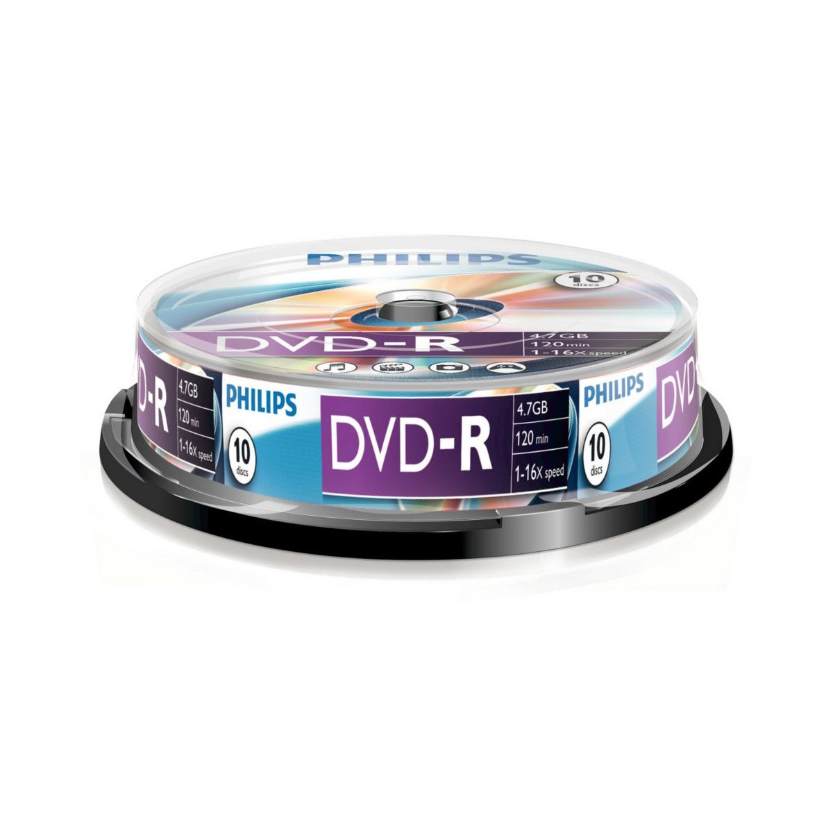 Imagem 0 de Cake DVD-R 4,7GB 16x (Pack Spindle com 10 unidades)